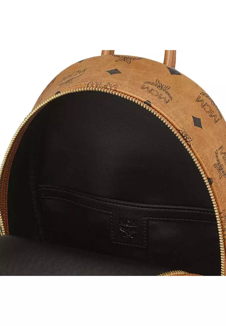 Stark Side Studs Backpack in Visetos Cognac MMKEAVE16CO001