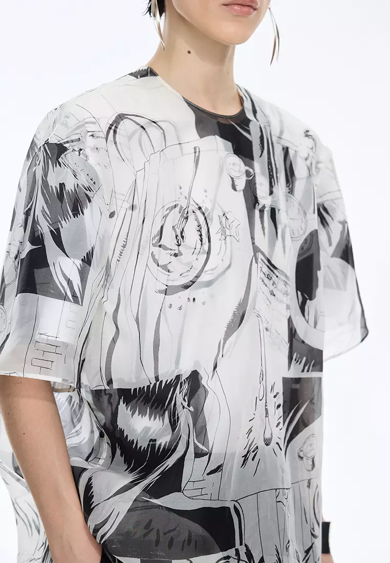 全棉任意形OVERSIZE短袖TOP