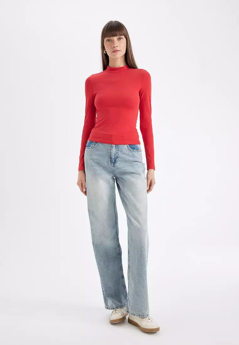 Mock Neck Top
