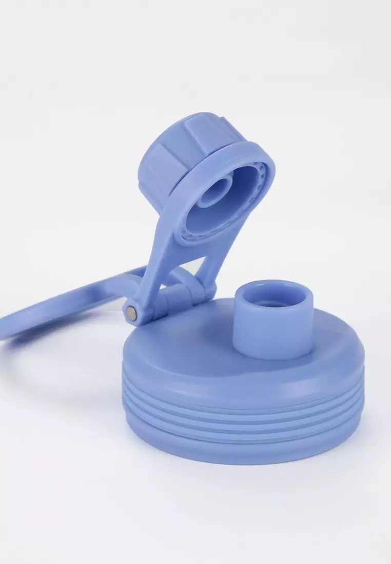 Crossing Urban Ceramic S/S Insulated Screw Cap Sports Bottle With Handle 600ml - Cotton Heirloom Blue (Mix)