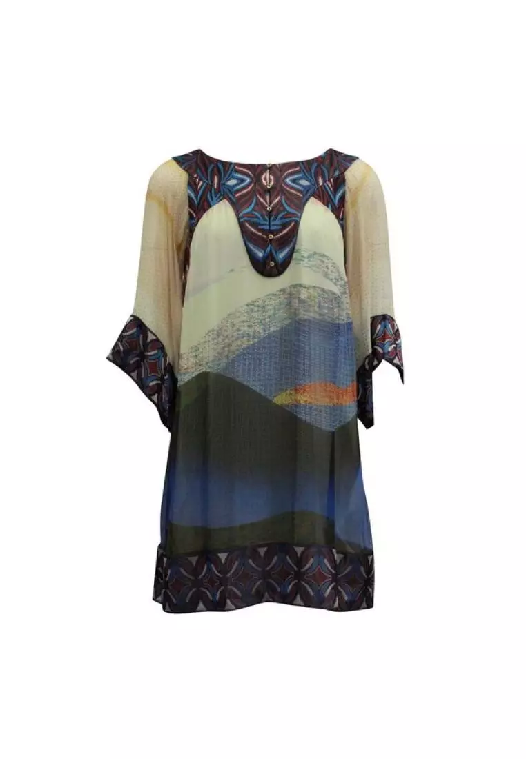 Dvf clearance embroidered dress