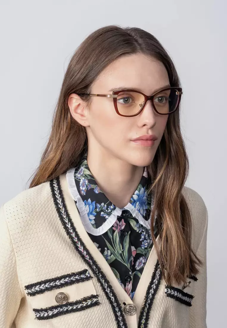 Amour (OP682-Brown) Luxury Luxury Anti-Radiation/Computer Eyeglasses from London for Women from London for Women