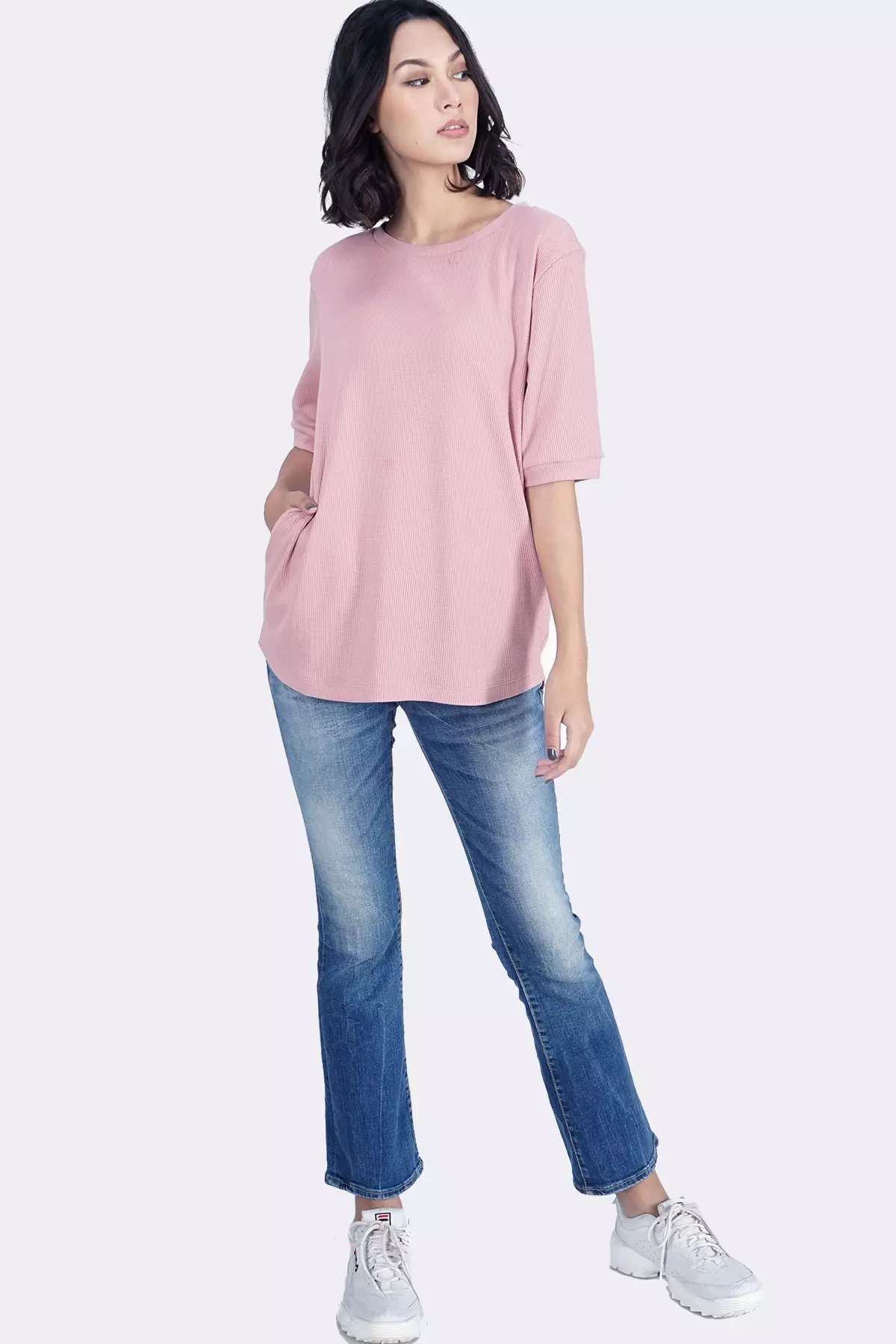 Kaos Wanita Elley Pink