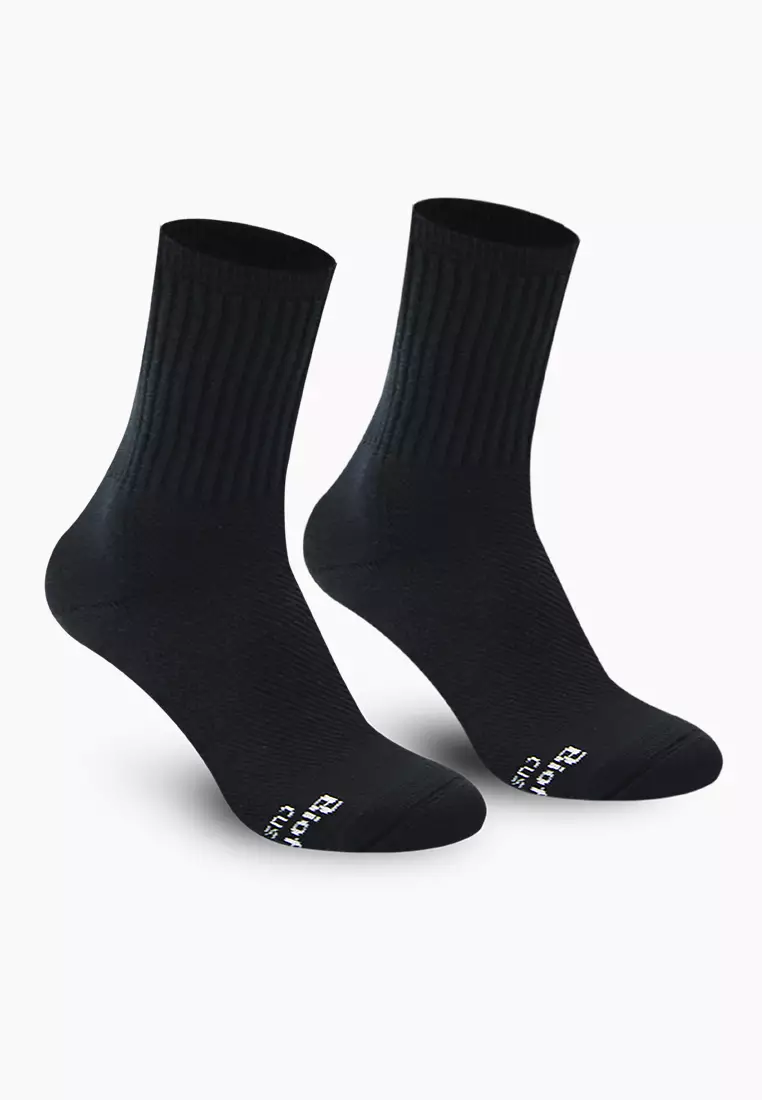 Biofresh Men's Antimicrobial Cotton Lite Thick Sports Crew Socks 3 pairs in a pack RMSKG24