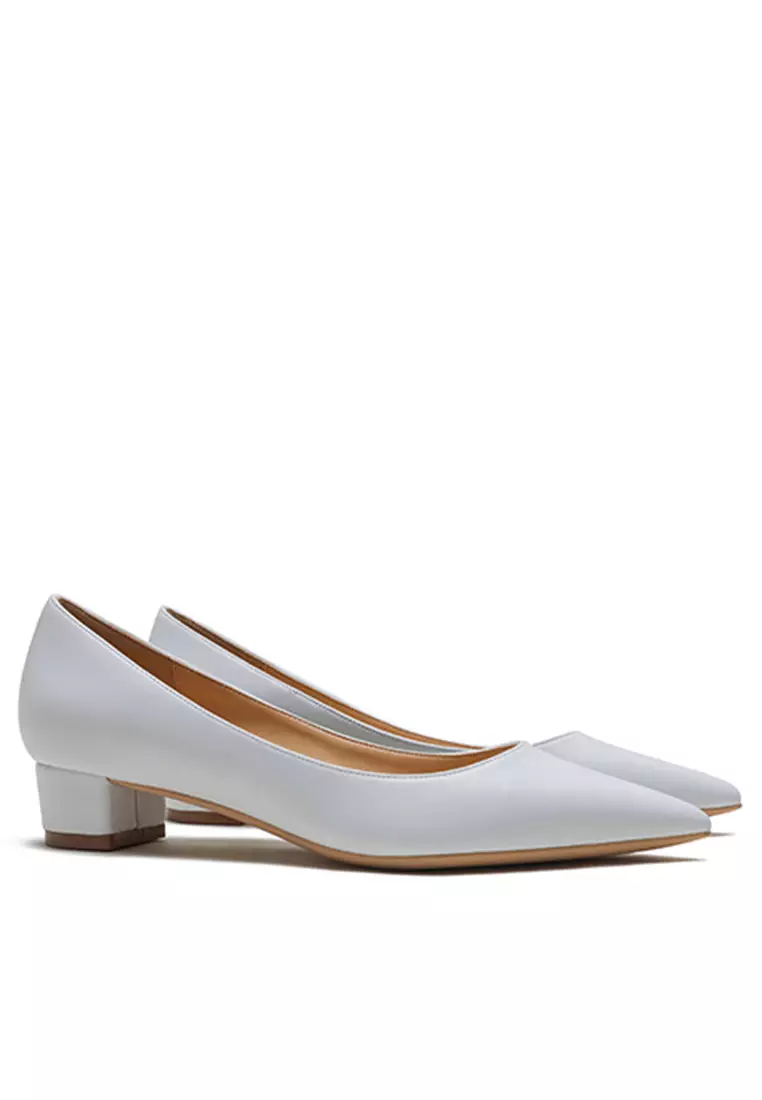 3CM Uniform Pointed Low Heel Shoes HZL231