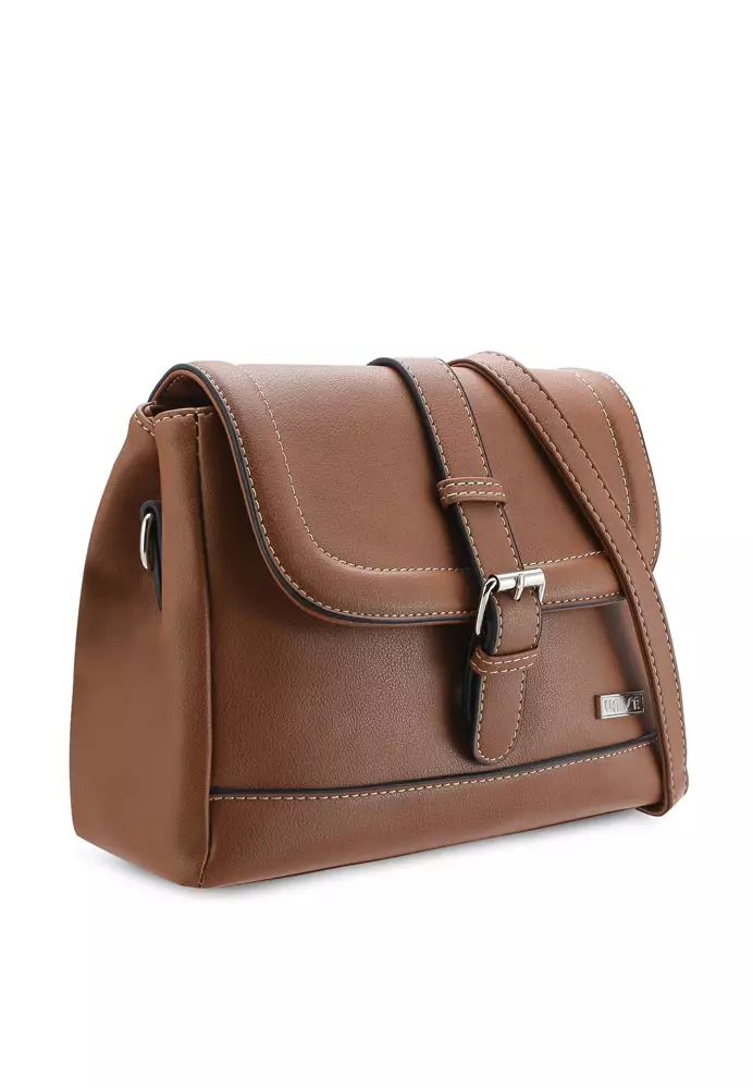 Faux Leather Sling Bag