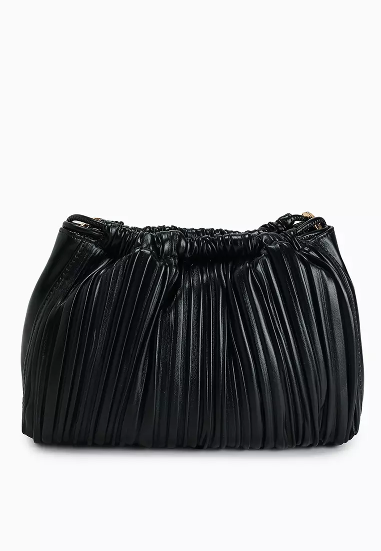 Plisse Drawstring Bag