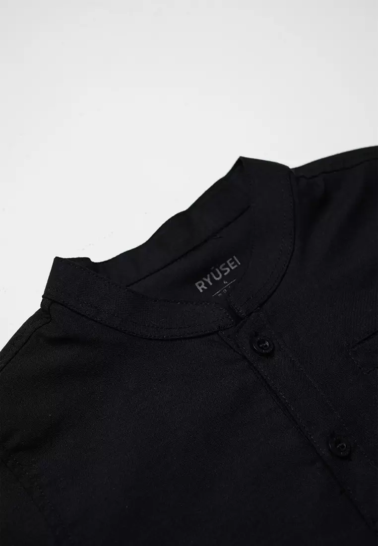 Ryusei Shirt Kids Nakayama Black