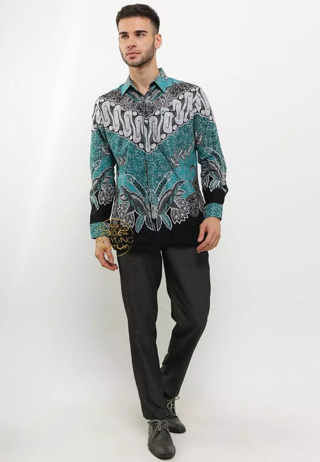 Jual Batik Mayung Gelung Hejo Kemeja Batik Pria Premium Slimfit Modern ...
