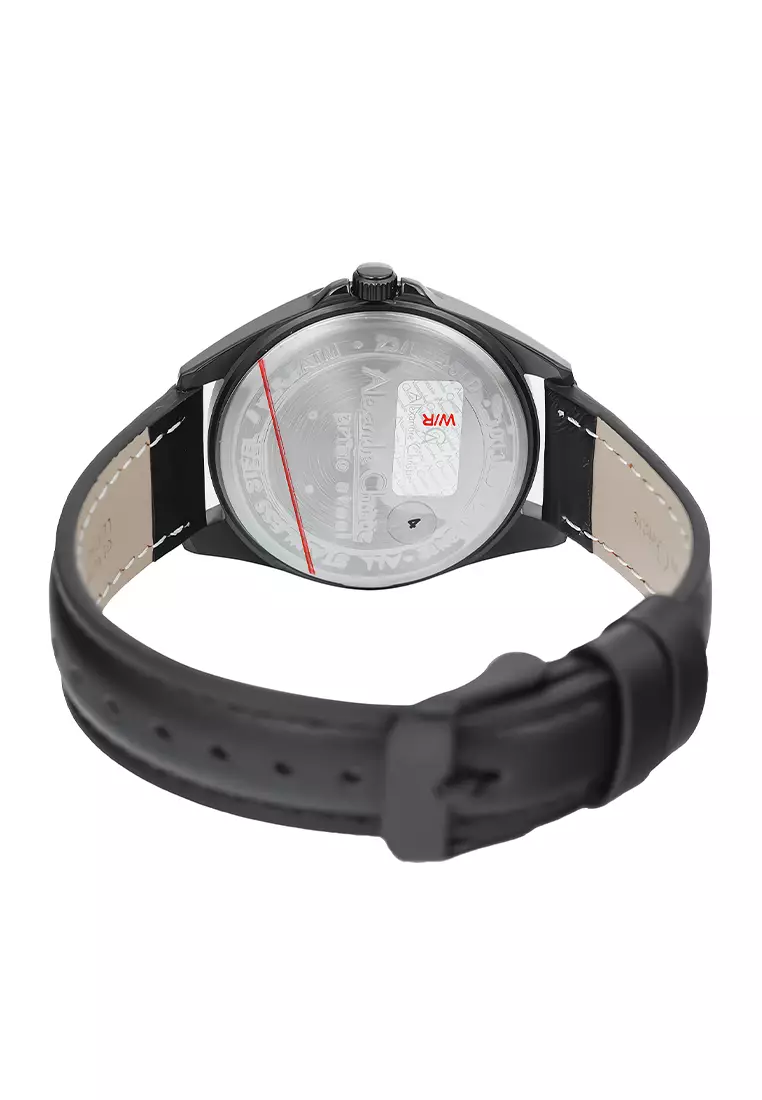 Alexandre Christie Primo Steel 1011 LDLIPBA - Jam Tangan Analog Wanita - Black Leather Strap