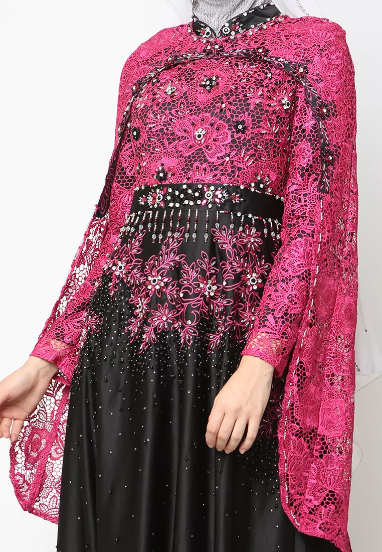 Bibiq Gamis Brokat Satin