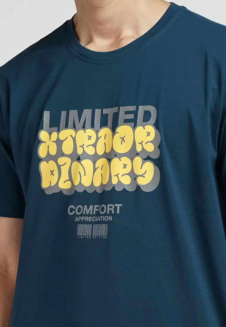 XTRAORDINARY T-Shirt Cotton Spandex Pria 48090