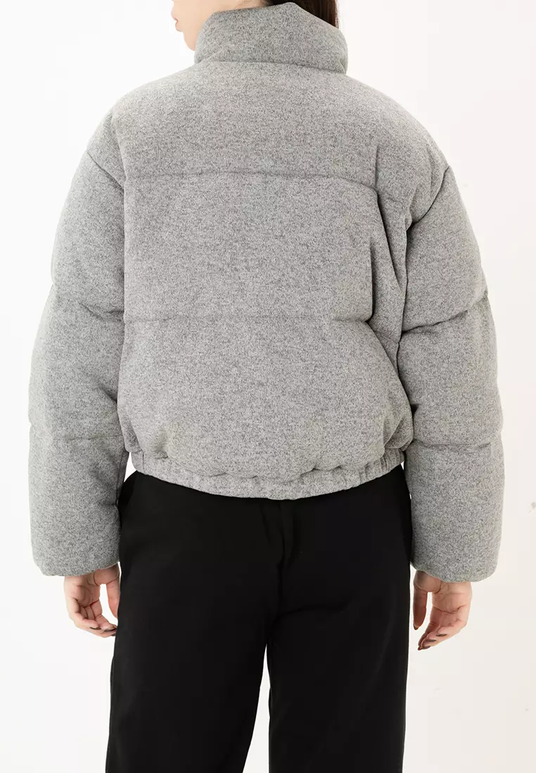   [CK] Women’s Volume Neck Crop Down Puffer J225 Buy Calvin Klein Down Cropped Puffer Jacket - NNNOW.com