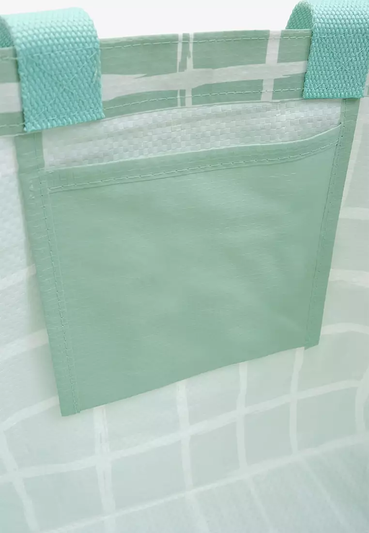 Roomy Small Tote - Green Checkered