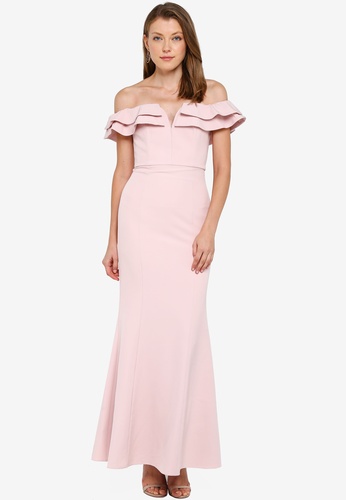 Forever New Lulu Ruffle Off Shoulder Gown 21 Buy Forever New Online Zalora Hong Kong