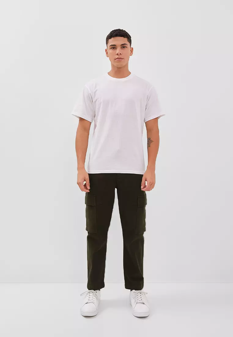 NICHOL OLIVE Celana Cargo Pria Baggy Fit - Bottom Man Cargo Pants
