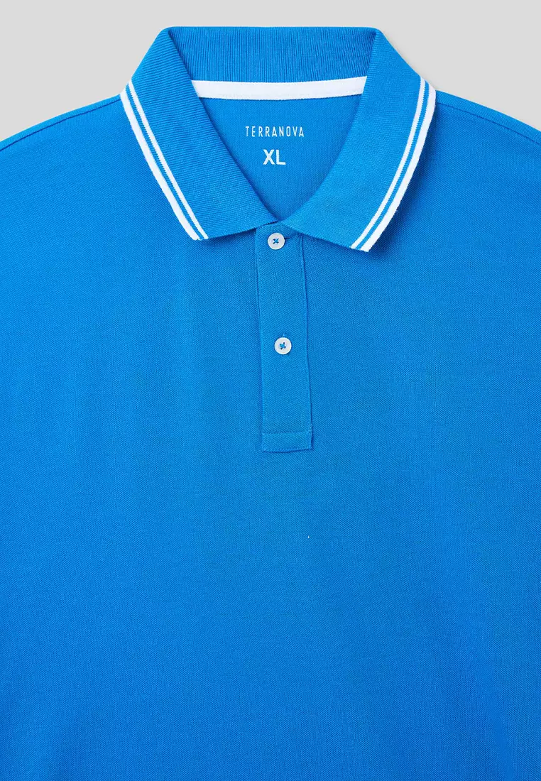 Man Short-Sleeved Polo Shirt