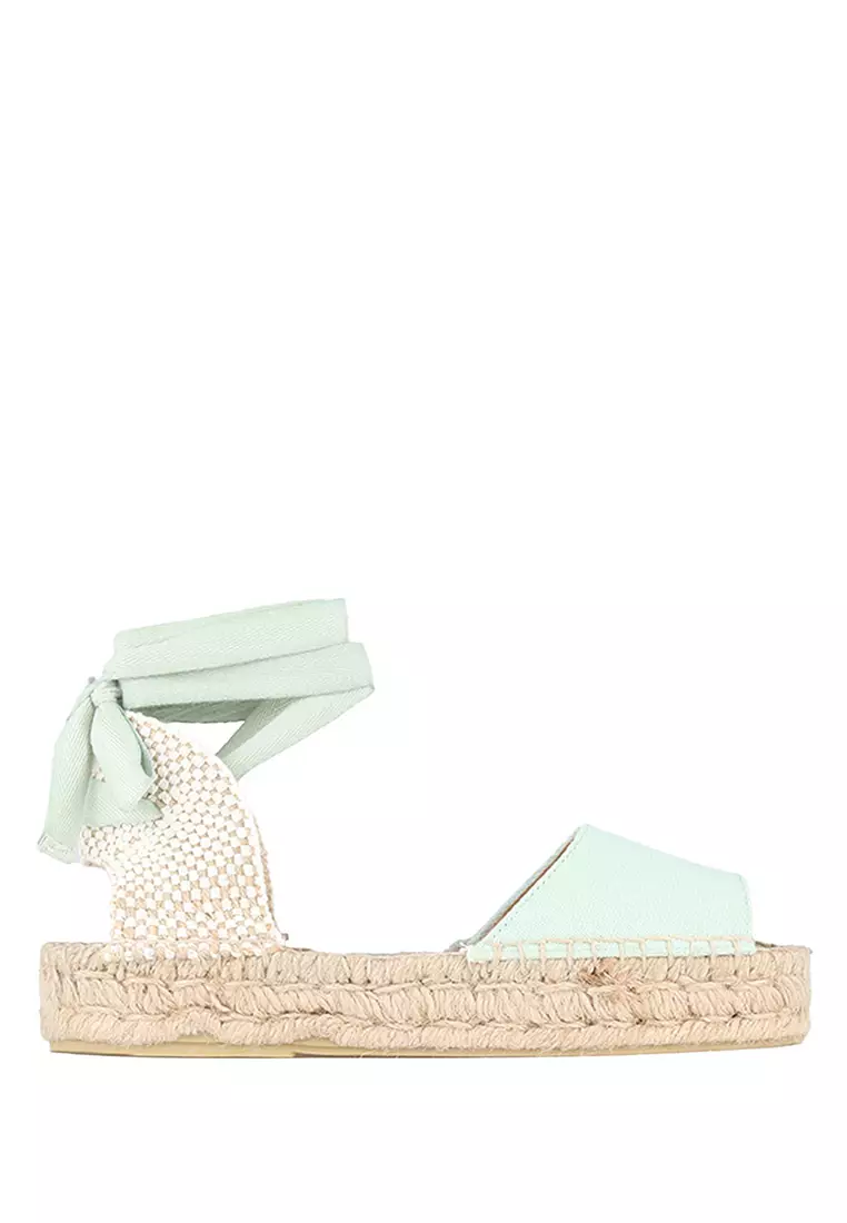Discount on Espadril  shoes - SKU: Ibiza Peep Toe Salvia