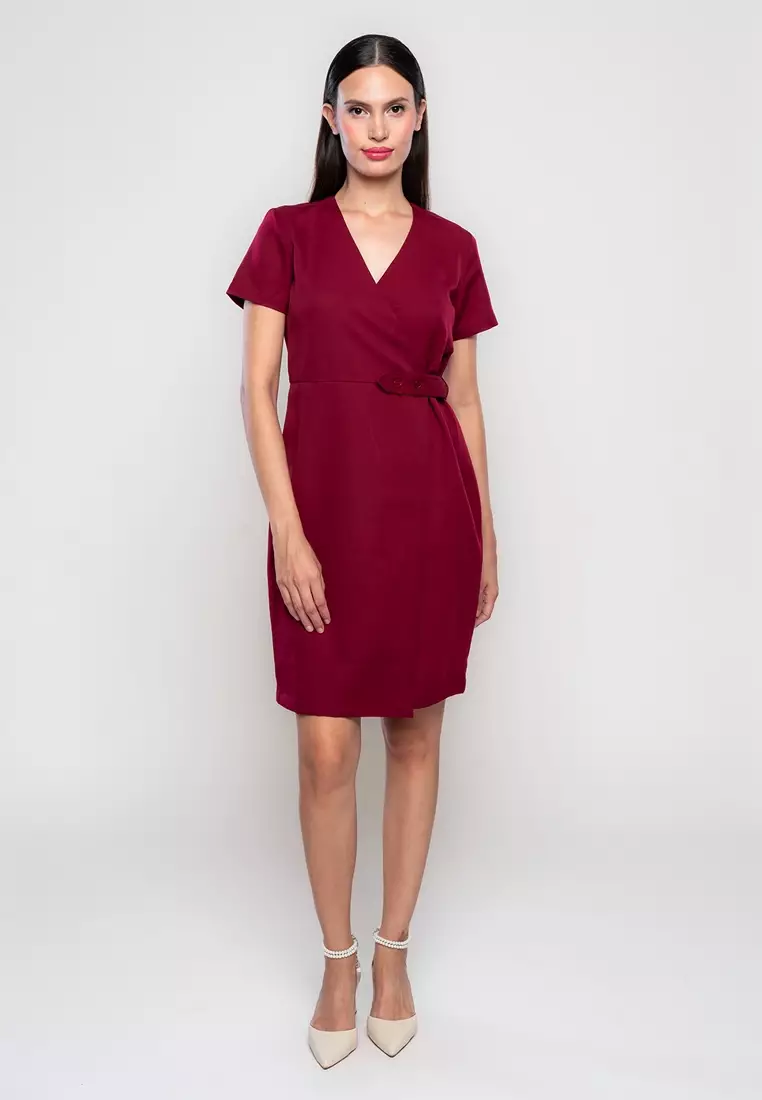 Alexanne Wrap Dress with Adjustable Waist Detail