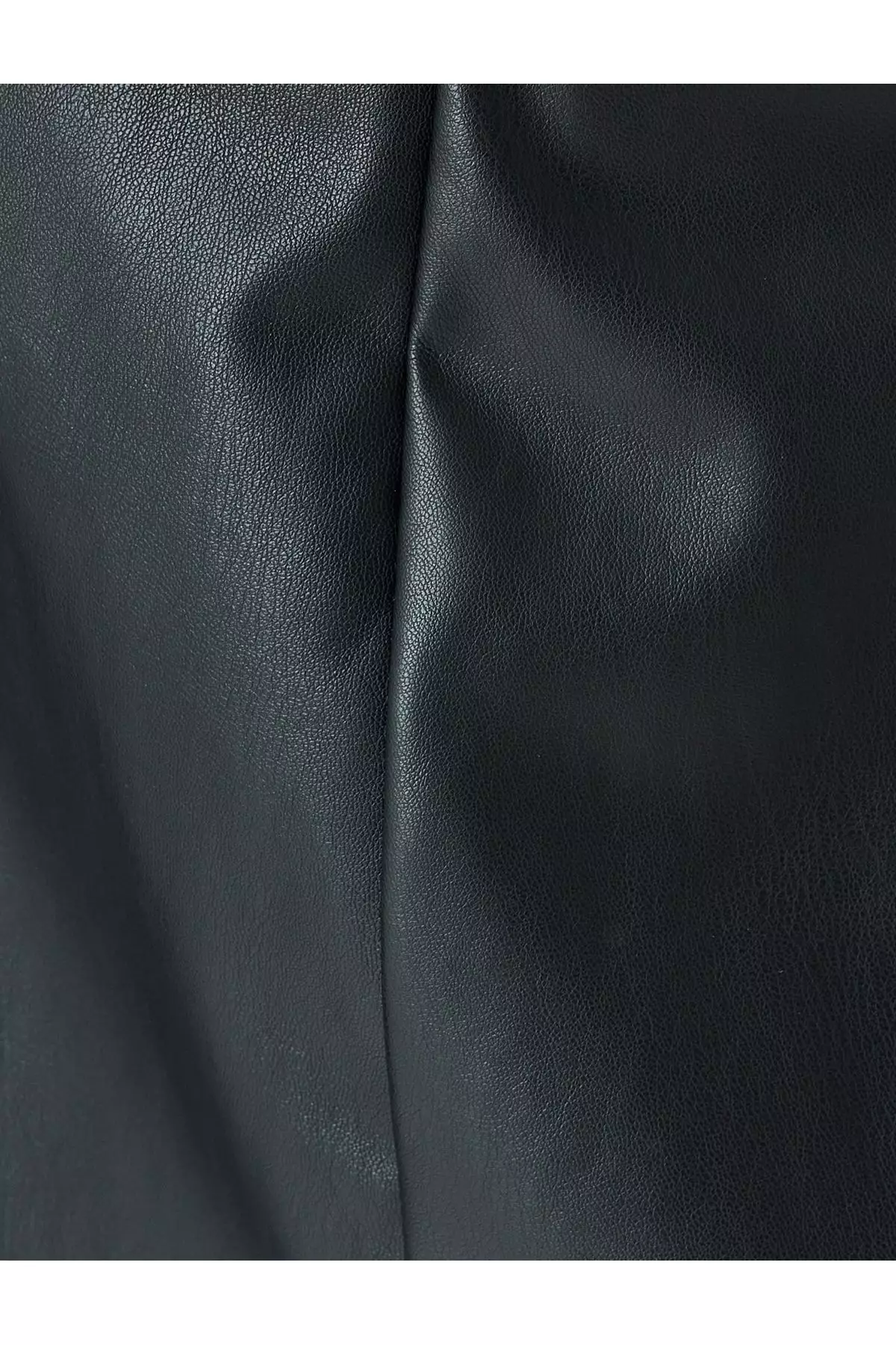 Koton Mädchen Kunstleder Mini Rock - Elastischer Bund Umschlagrock