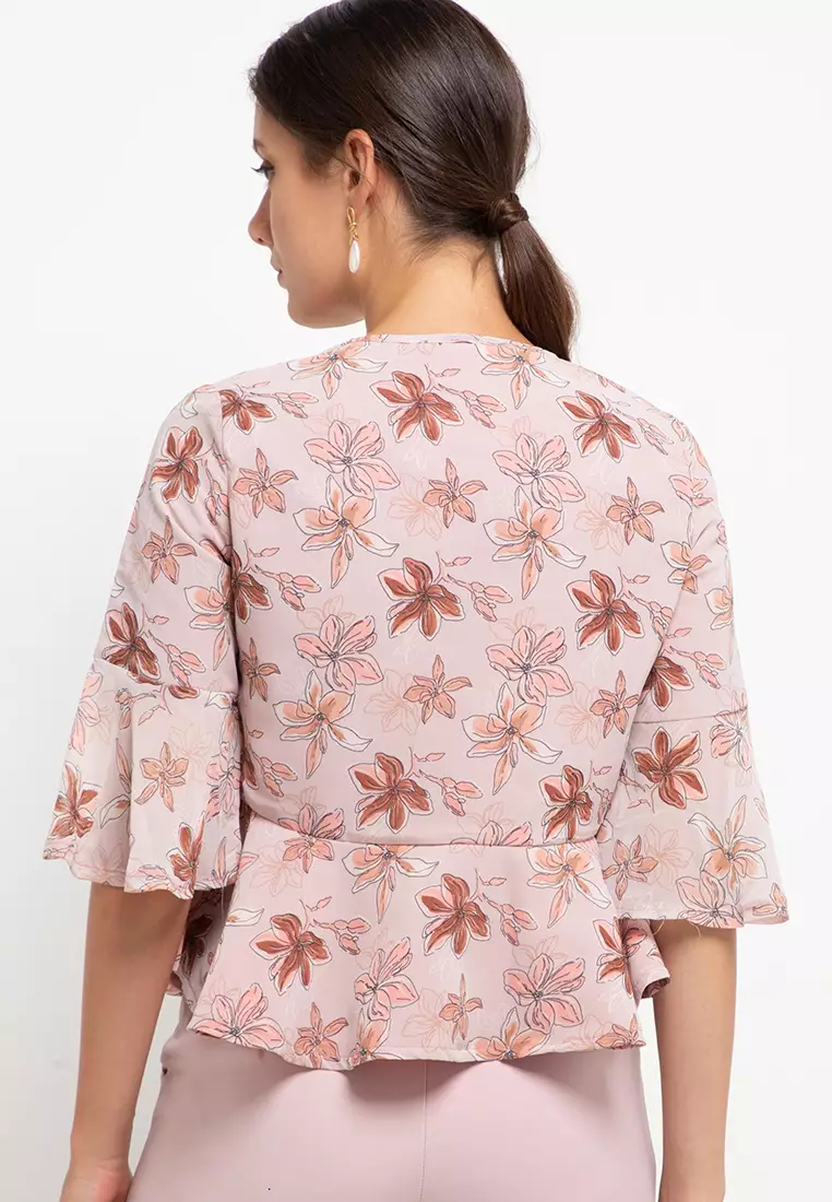 Ruffle Blouse Floral