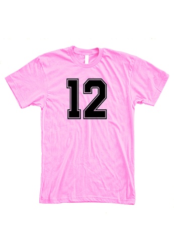 MRL Prints pink Number Shirt 12 T-Shirt Customized Jersey 299E3AA71CC47CGS_1