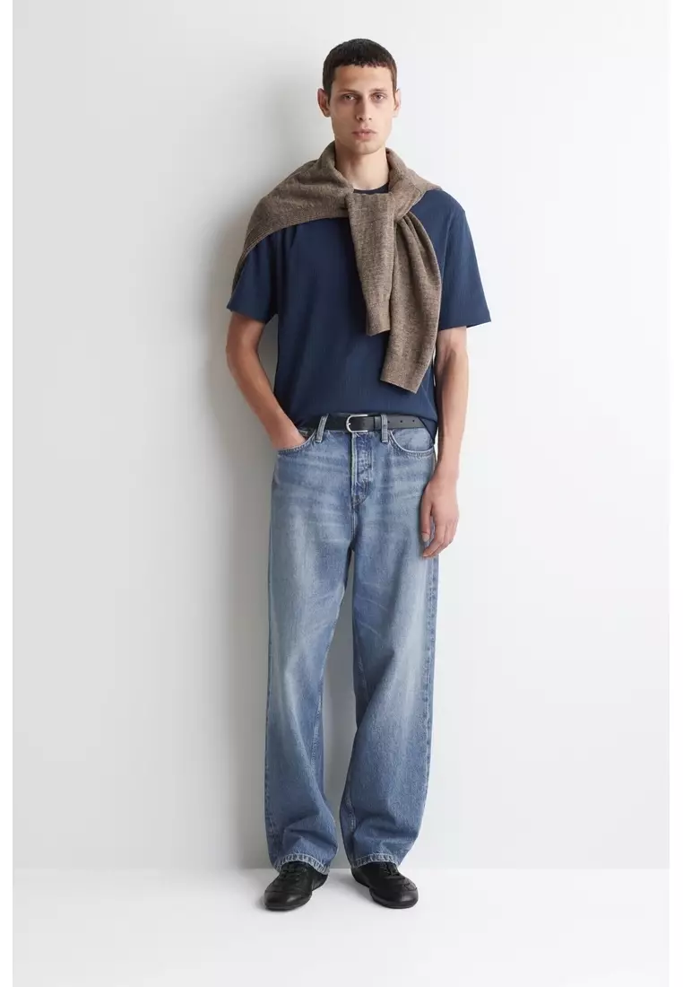 RIBBED JERSEY T-SHIRT