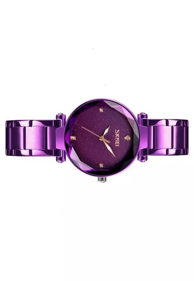 Jam Tangan Kasual Analog Wanita Waterproof 30m Strap Tali Material Stainless Steel MM80 ORIGINAL