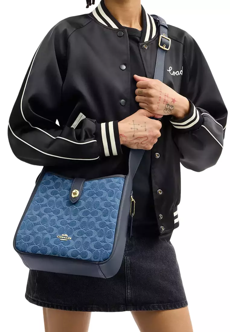 Buy COACH Hadley Convertible Crossbody Bag In Signature Denim