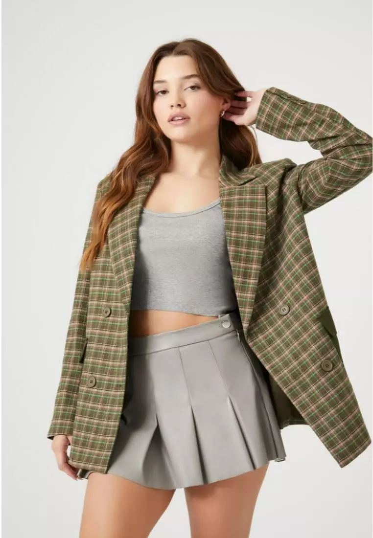 Forever 21 2025 plaid blazer