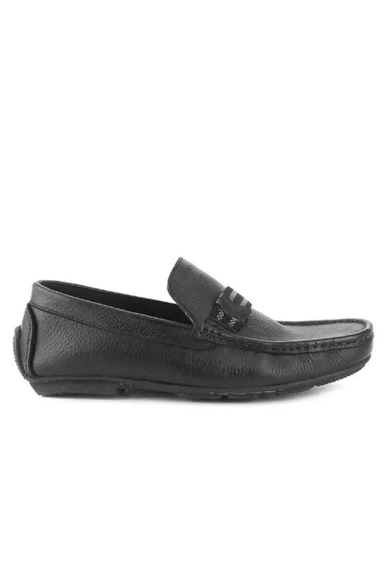 Pacino Men Moccasin Loafer Shoes Semi Formal Cow Leather