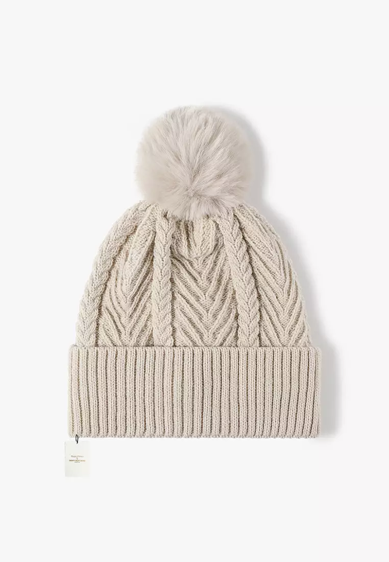 Extra Warm Inner Faux Woolen Knit Beanies JW MC-23B050