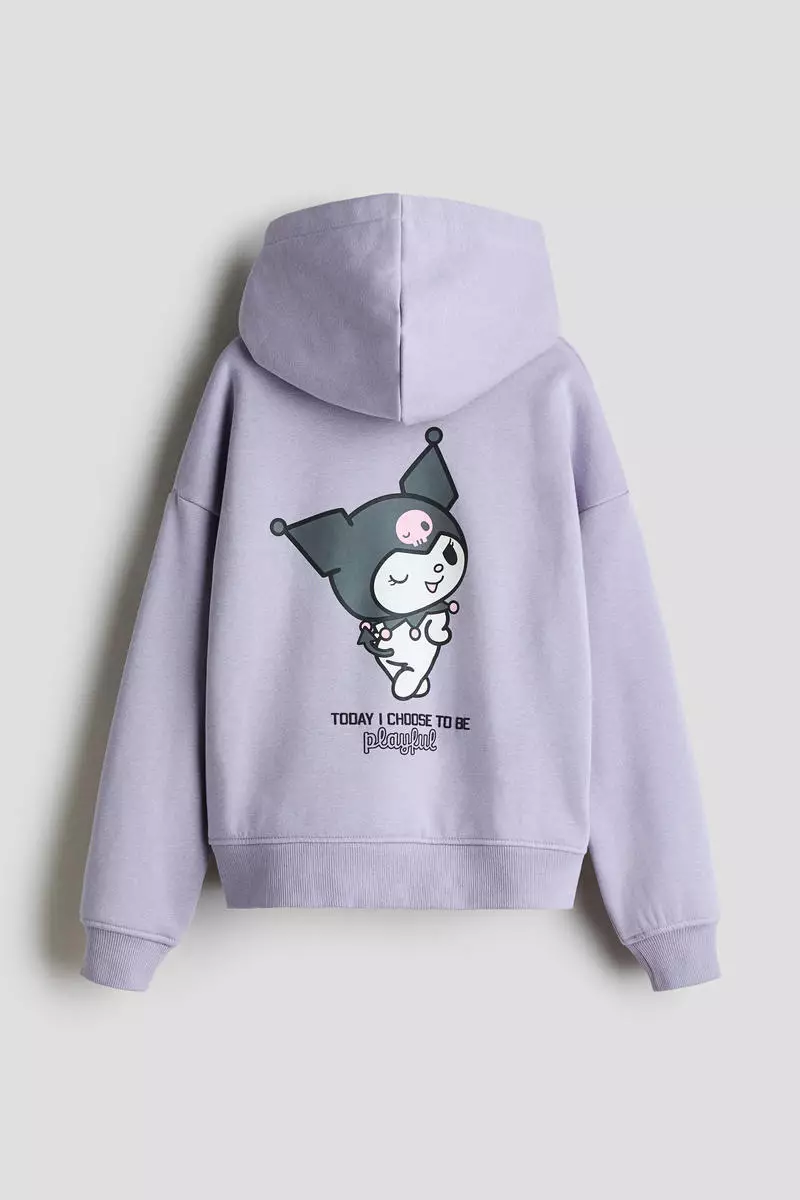 Motif-detail hoodie