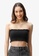 JUST G black Teens Sparkly Smocked Bandeau 7DED0AAD811CCAGS_3