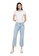 REPLAY blue REPLAY CROP HIGH WAIST TAPERED FIT ZANHA JEANS C96A1AA4914050GS_4