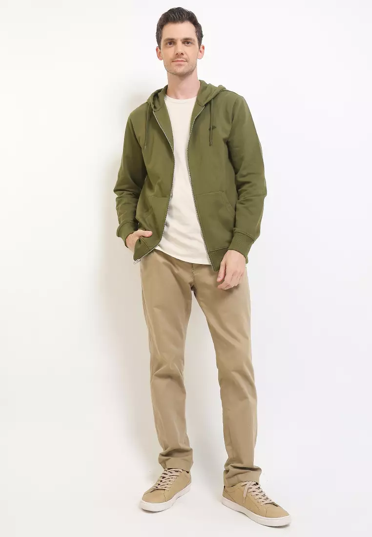 Basic Hood Zip Young Men
