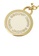 Marc Jacobs white and gold Marc Jacobs Enamel Logo Disc Pendant Necklace M0008546 Cream Gold 67697ACC85F281GS_3