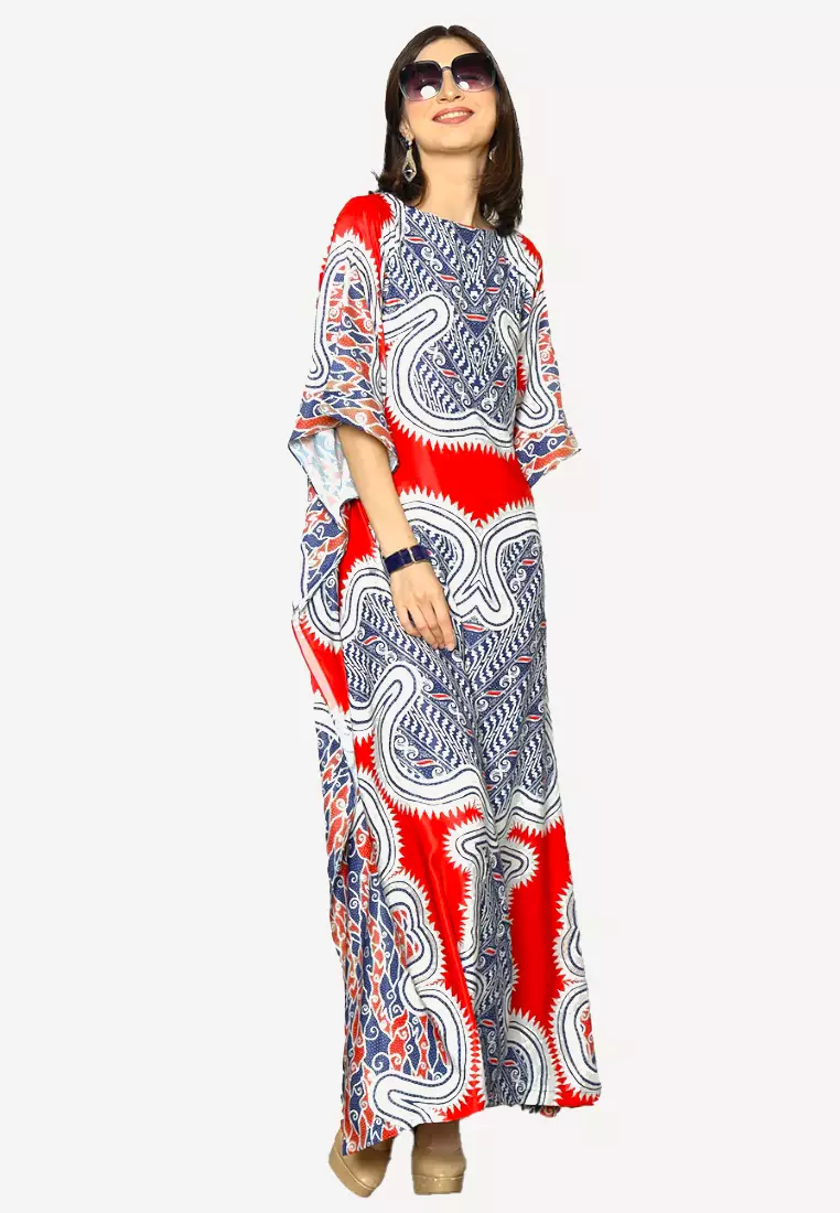 Kanzi Exclusive Short Sleeve Batik Red