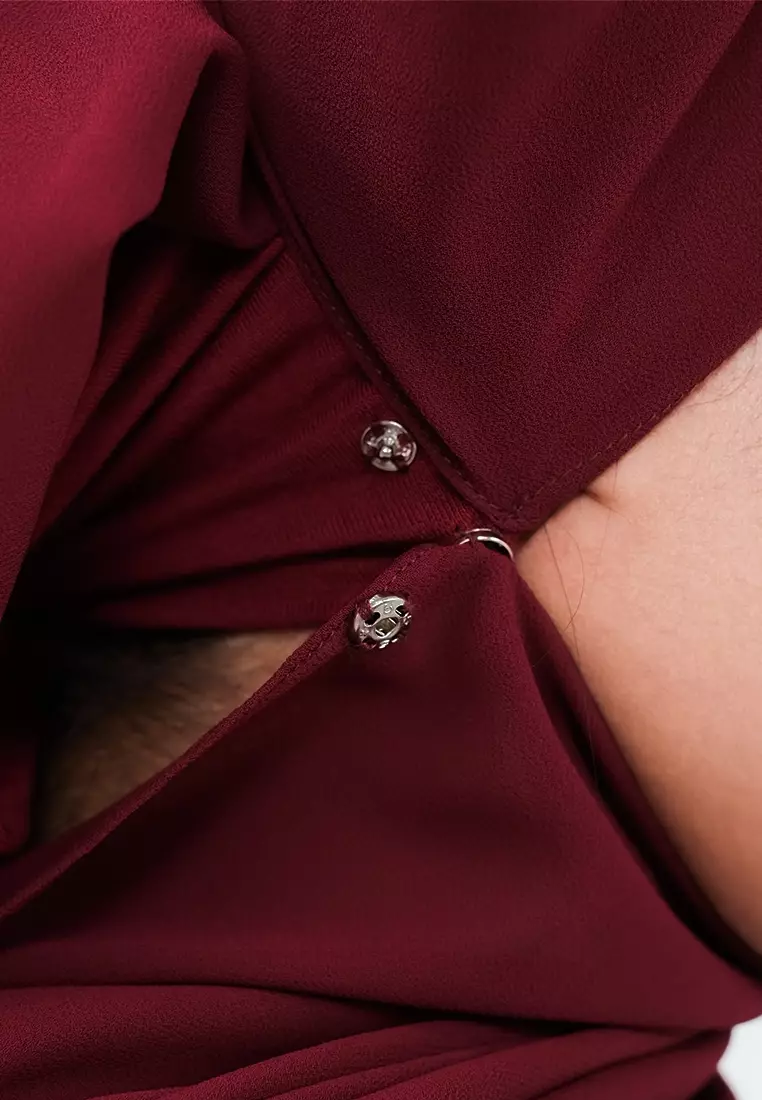 HIJAB INSTAN ELENA - DEEP MAROON