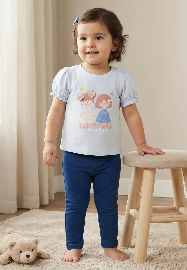 Babyshop Pack Of 3 Juniors Crew Neck Short Sleeves T-Shirt With Assorted Design