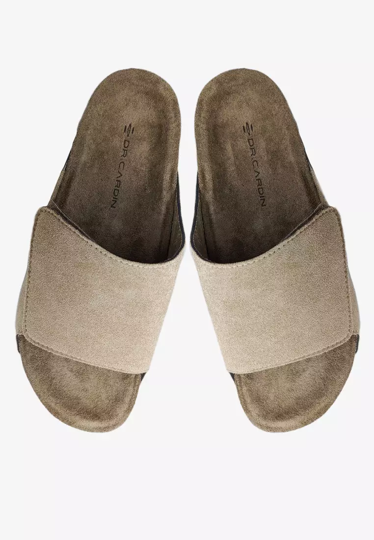 Dr. Cardin Men Cove Core Suede Comfort Sandals with Adjustable Strap D-SLB-8212