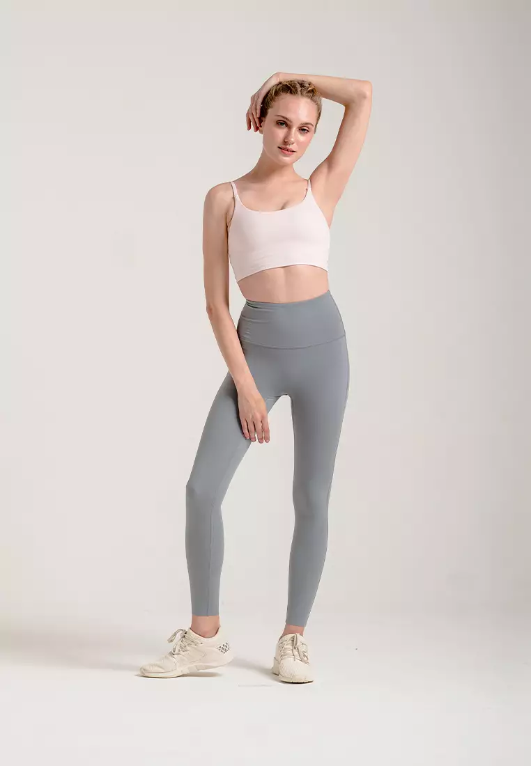 HAPPYFIT LYCRA High Waist Premium Leggings Grey