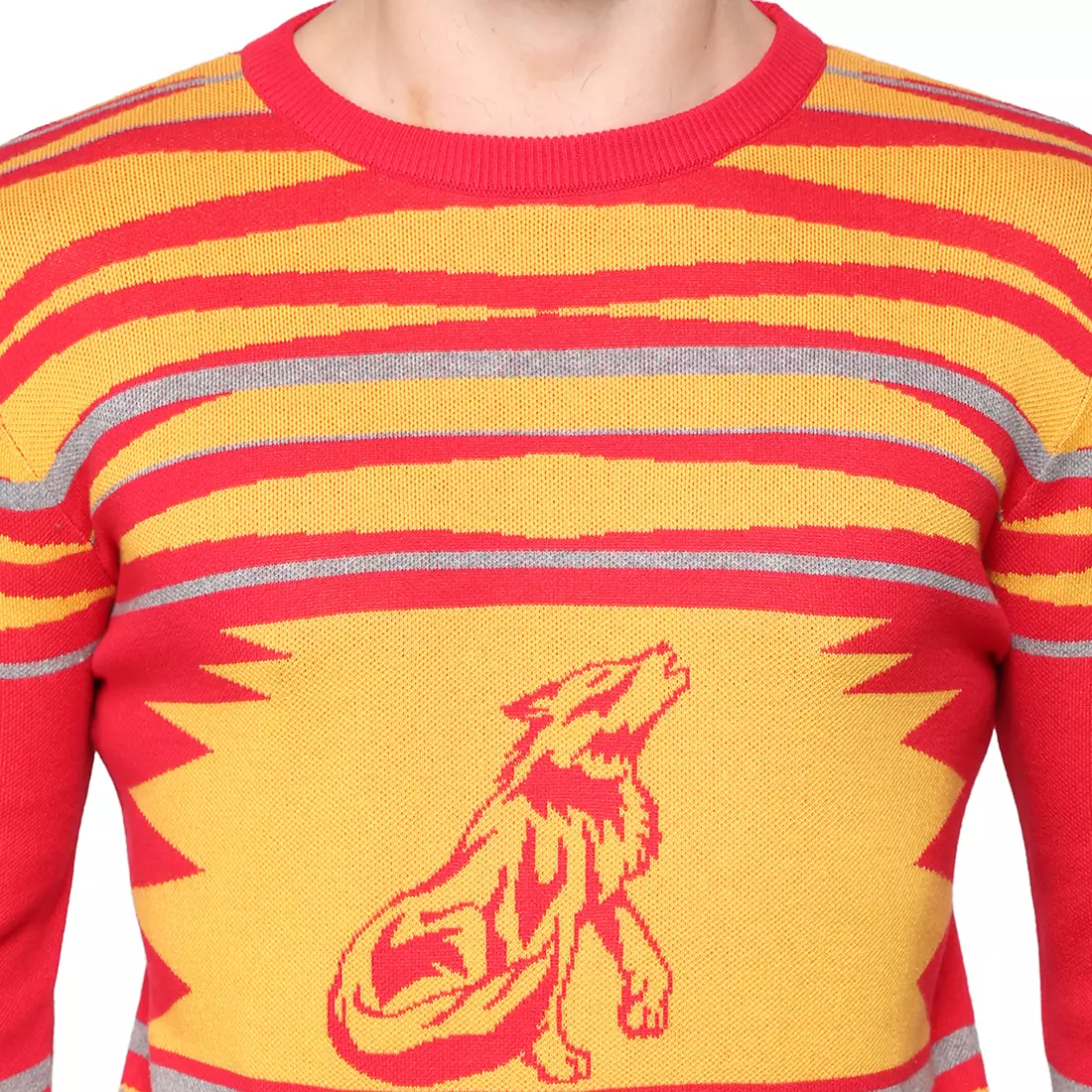 Howling wolves sales turtleneck knit sweater