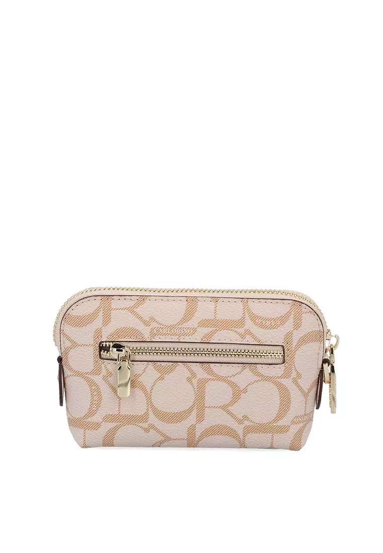 Medium Beige Carlo GEO Wristlet