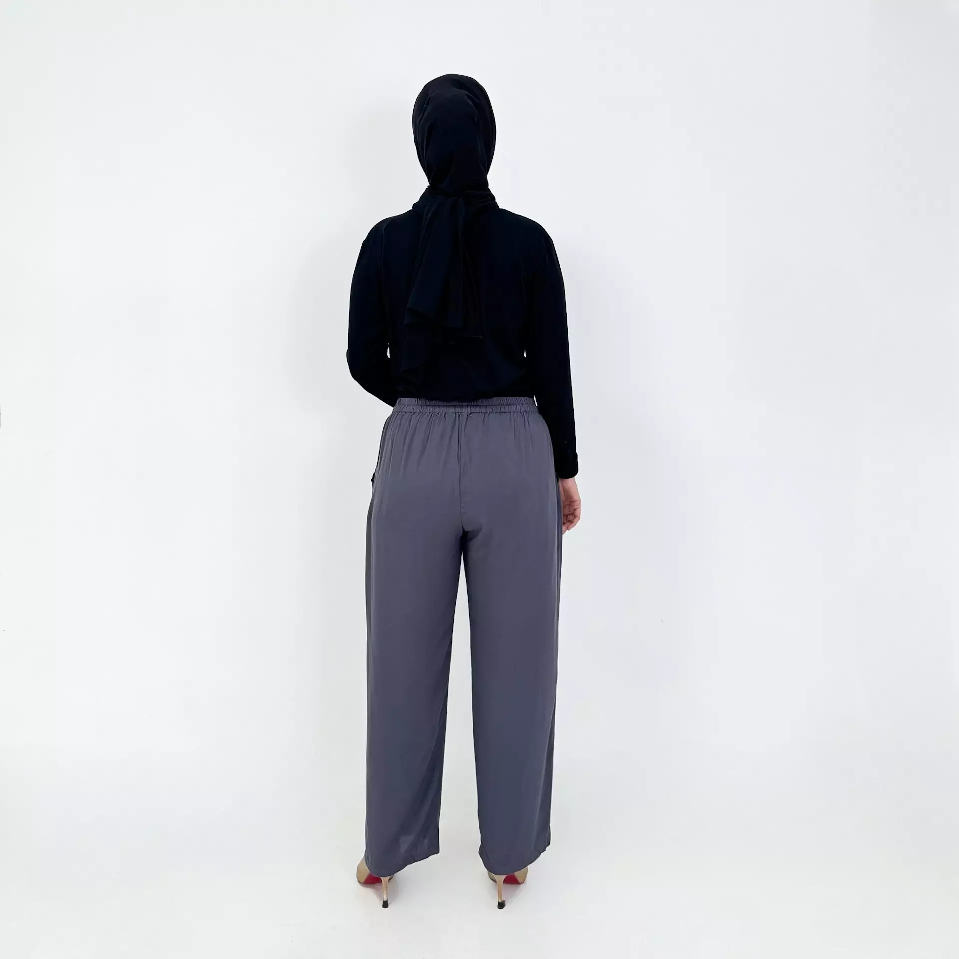 Celana Panjang Muslim Wanita - Tania Cotton Basic Daily Pants