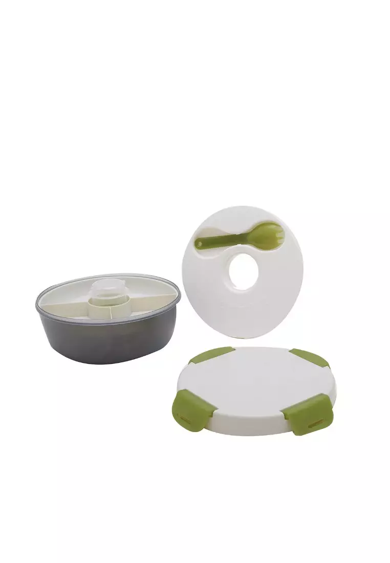 L.Blend Briliant Round Food Container With Ice Pack 1.2L