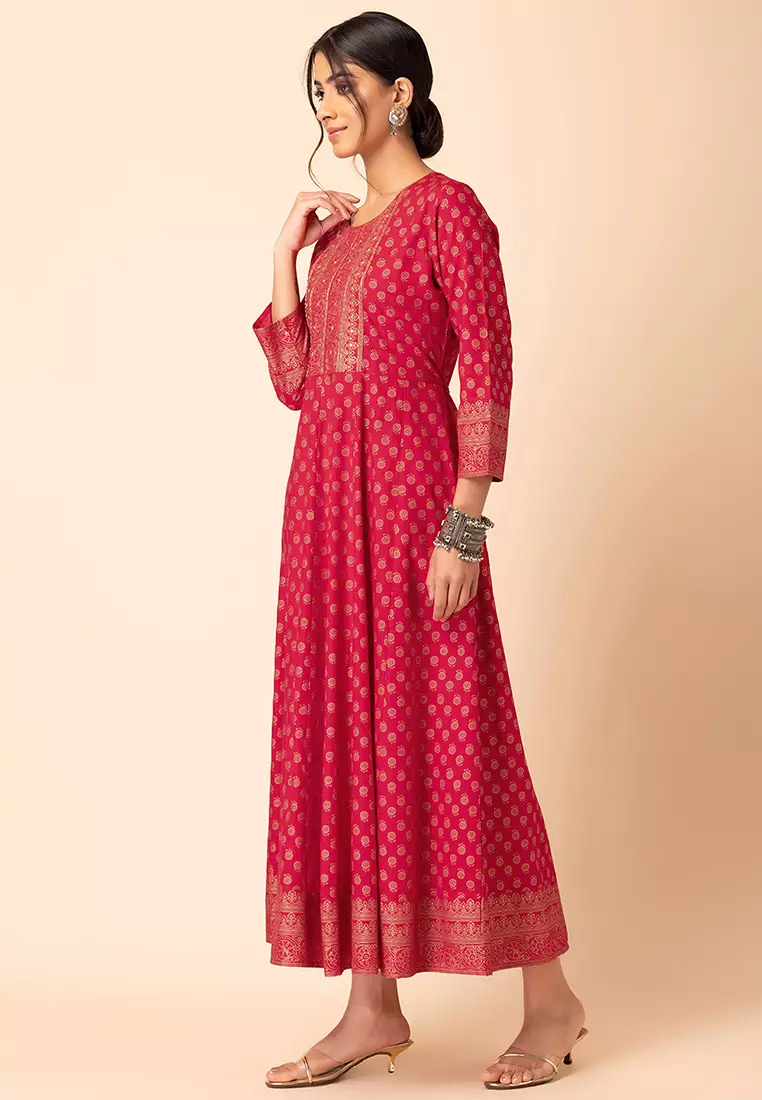 Rayon anarkali kurta sale