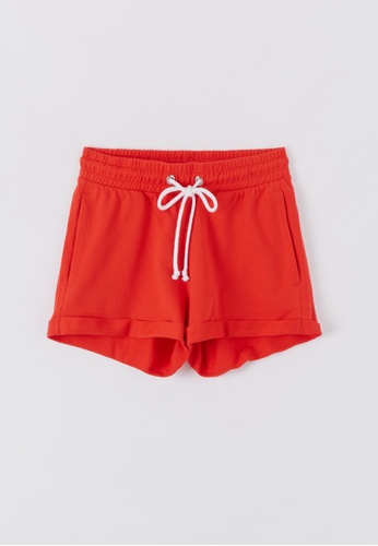 Terranova red Women's Shorts With Turn-Up 6F30EAA57D5482GS_1