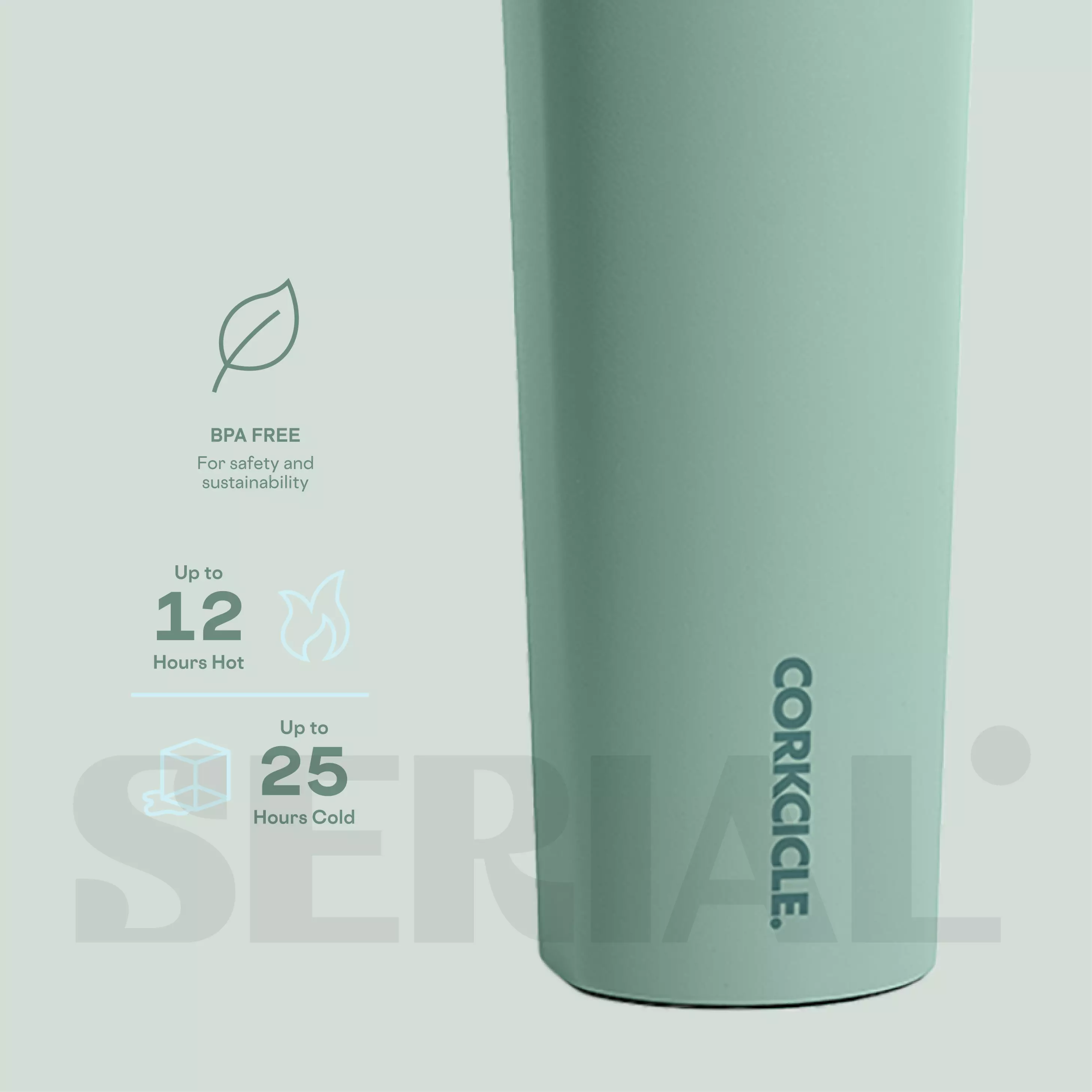 CORKCICLE Canteen 16oz - Thyme