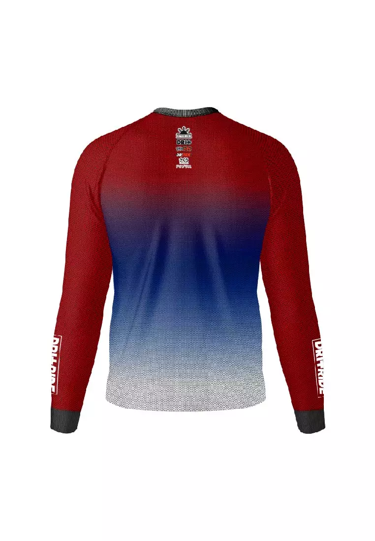 Dri Plus Men's Vivid Odor Free Motorcycle Jersey Long Sleeve DUMSSJR4101